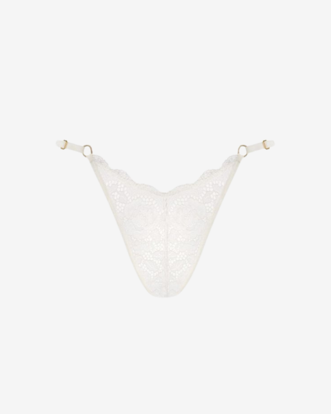 biale stringi koronkowe