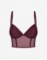 gwen burgundy // half corset